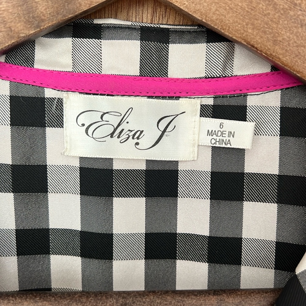 Eliza J Print Woven Shirtdress - Picture 6 of 11